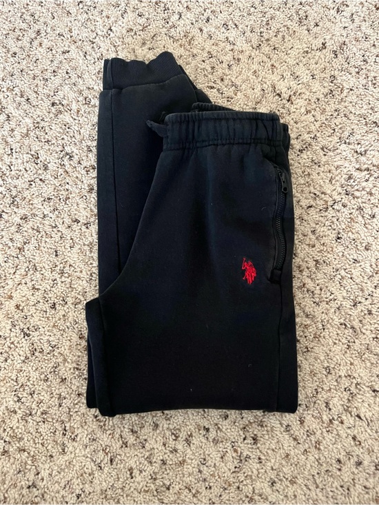 U.S. Polo Assn. Other - U.S. Polo Assn. Boys Black Sweatpants Large 10/12 Jogger Pants